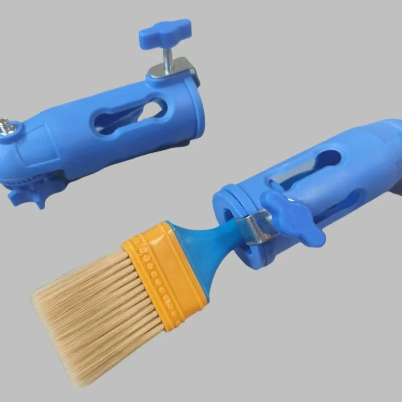 Paint Brush Extender Paint Roller Extension Pole Clamping Tool Telescopic Rod Paint Handle Tool for Painting the Ceiling B03E