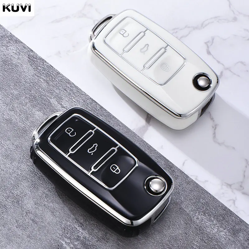 HOT TPU Car Remote Key Case Cover For Volkswagen VW Polo Golf Passat Tiguan Beetle Caddy T5 Up Eos Skoda Octavia Seat Leon Altea