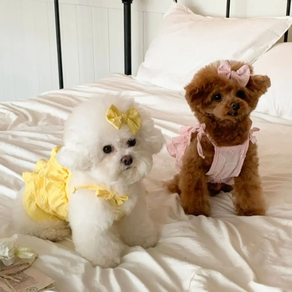 

Comfortable Cute Pet Love Strap Cake Skirt Breathable Soft Cat Princess Dresses Thin Design Dog Vest Spring/Summer