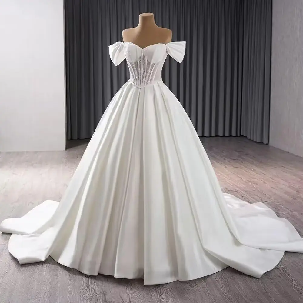Vestidos de baile de tule com mangas compridas e bufantes para mulheres, amor, ombro de fora, vestidos formais de festa à noite com fenda