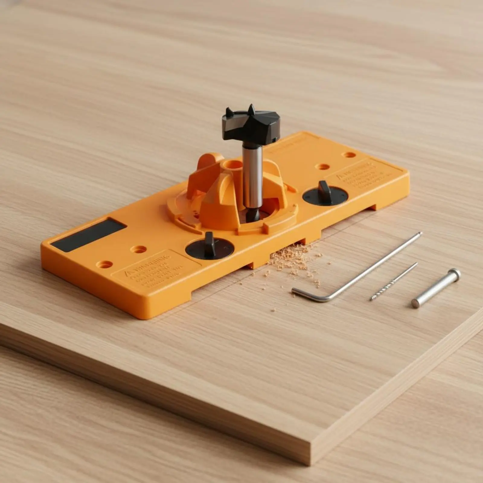 

35mm Hinge Drilling Jig Precise Positioning 35mm Hidden Hinge Jig Carpentry Hole Drill Complete Kit for Beginners