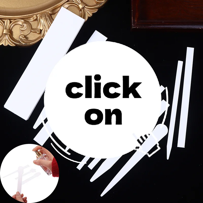 

100pcs Perfume Aromatherapy Perfume Essential Oils Tester Strips Fragrance Disposable White Smell Paper Paper Strips Test Paper