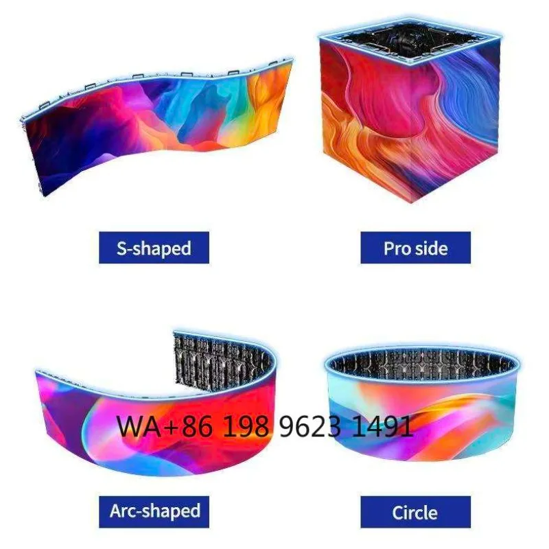 Curved Soft Flexible LED Display Custom Assembled HD Creative Commercial Advertising Screen