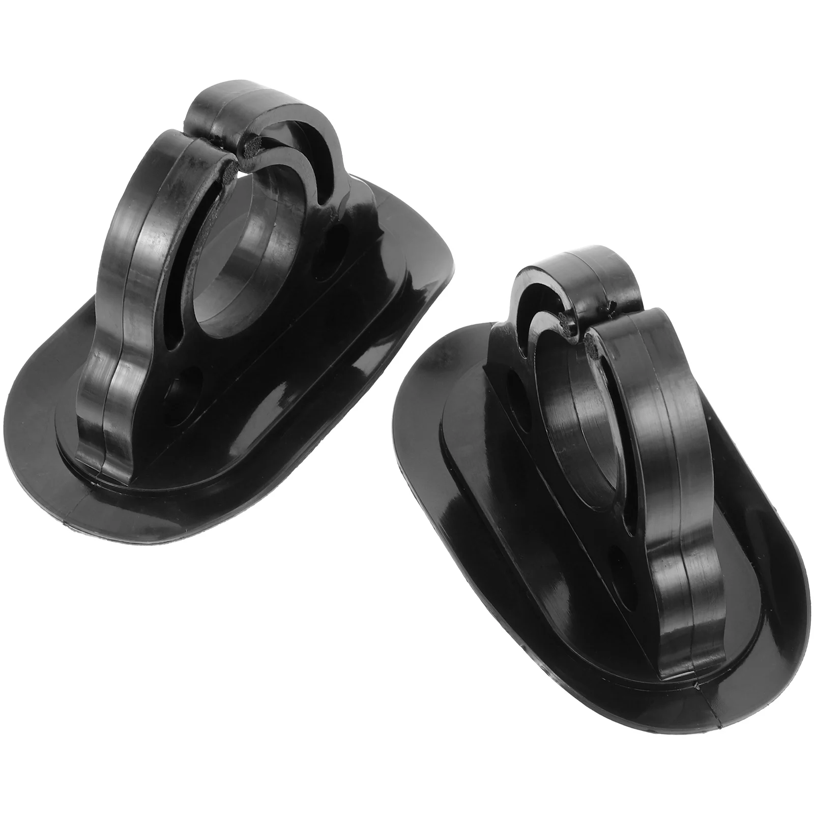 

2 Pcs Fixed Paddle Clamp Durable PVC Deck Mounted Clip Sturdy Holder for Kayaks Canoes Fishing Boats Outdoor Sports Accessories