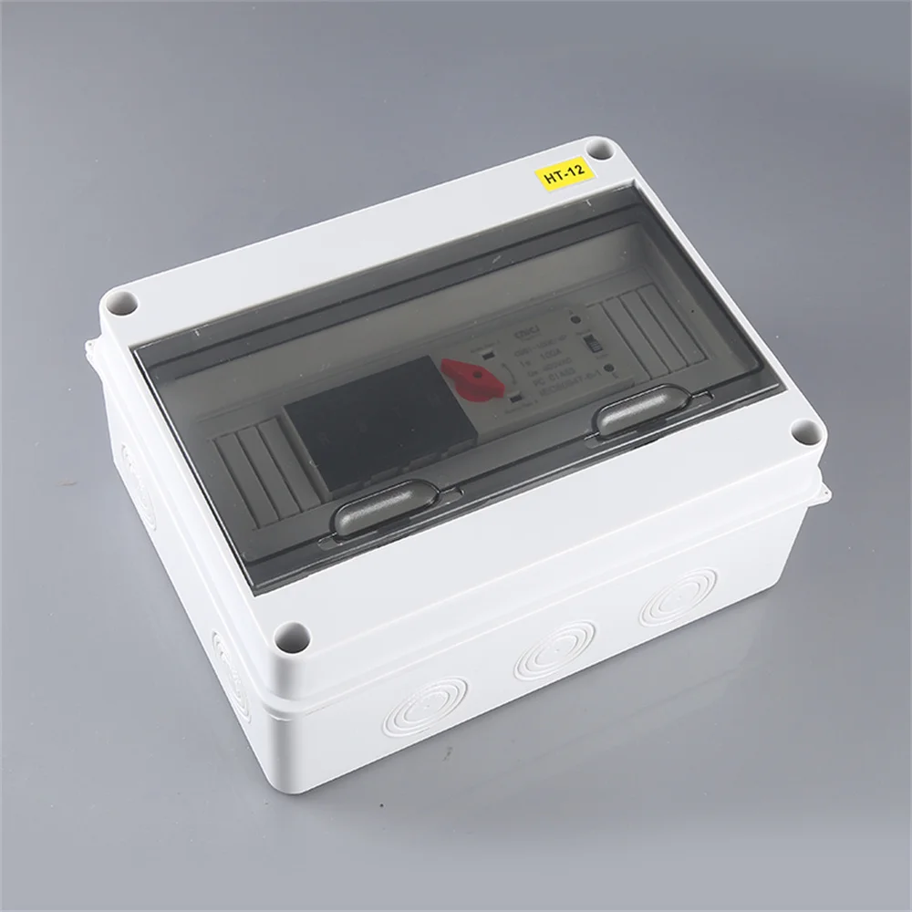 HT Series Junction Box 12WAY PC IP65 Waterproof Distribution Box Outdoor Plastic Electrical HT-15Way Forcircuit Breaker-[A04I