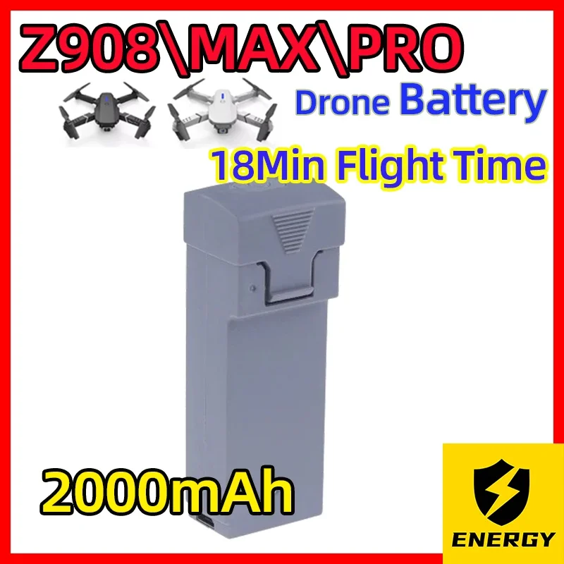 Z908\PRO\MAX 2000mAh Battery RC Drone Battery Accessory 3.7V For Z908Max/Z908Pro/Z908/KF610 3.7V Battery 1/2/3/5/10Pcs