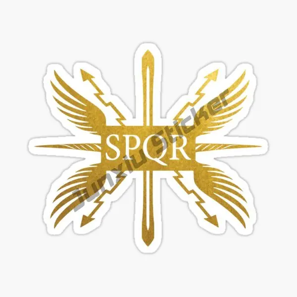 Spqr-自動車用ステッカー,自動車アクセサリー,オートバイ用のパーソナライズされたステッカー