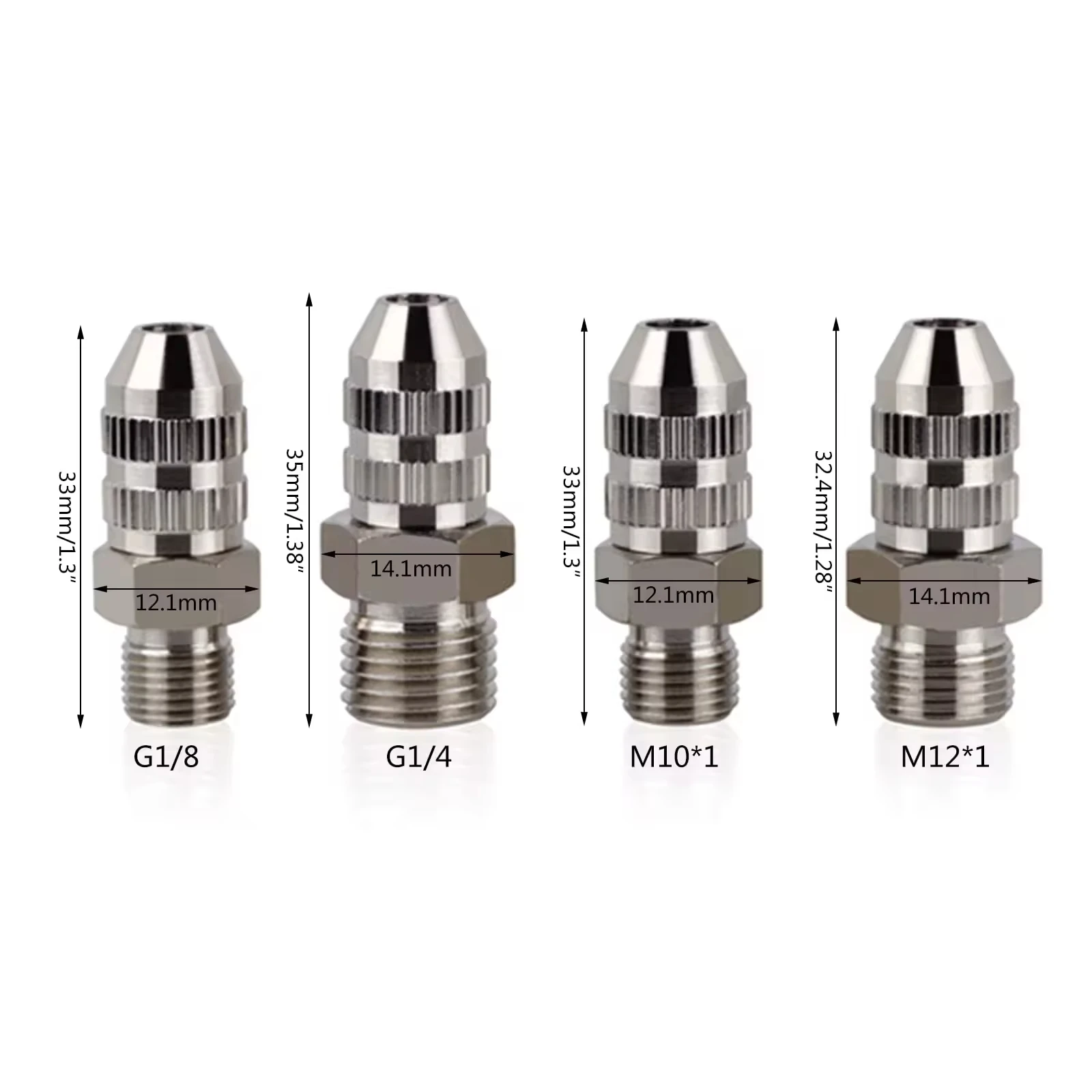 1pcs/5pcs/10pcs Dispensing Valve Metal Adapters Luer Lock connector Mixing Tube Syringe Adapter dispensing accessories fitting