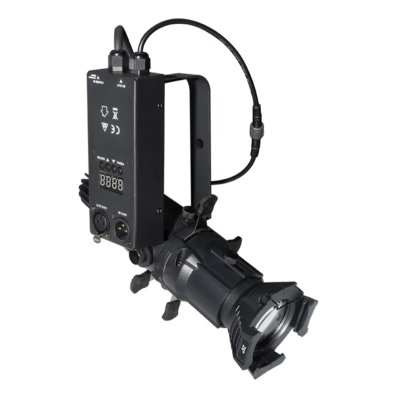 

Mini 20W Ellipsoidal Profile Spotlight Warm or Cold White Option Manual Cutting Lighting