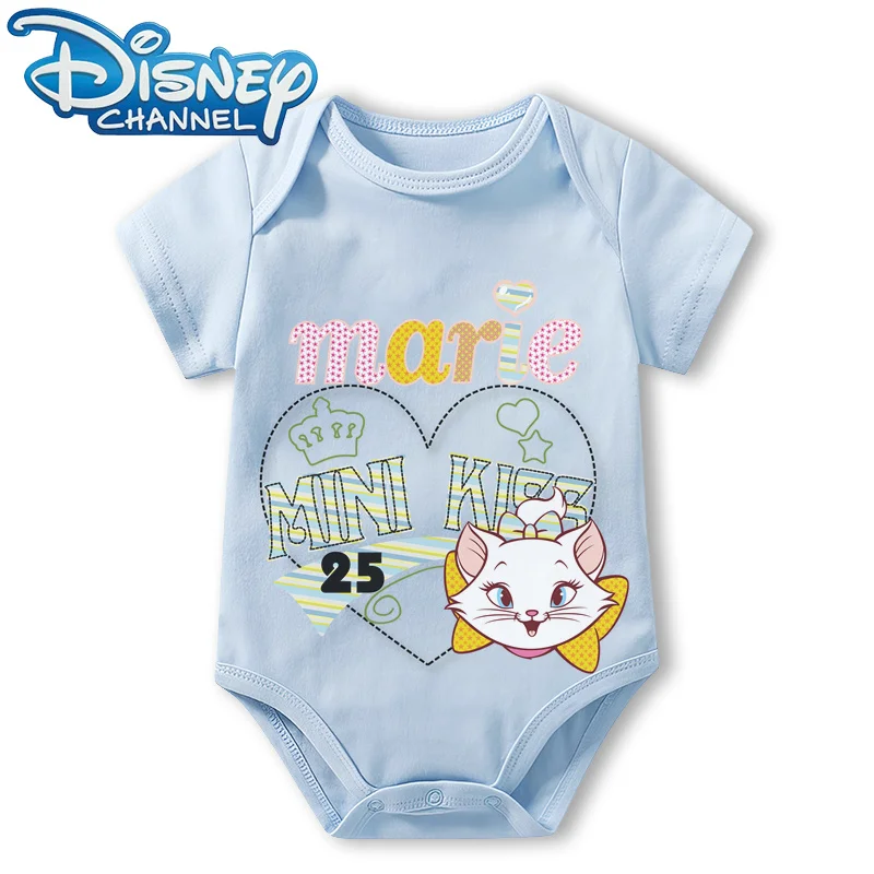 Baby Clothes Bodysuit for Newborn Infant Jumpsuit Boys Girls Disney Mickey Mouse Short Sleeves Romper Onesies 0 To 12 Months