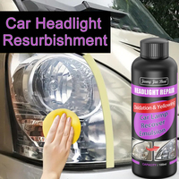 Car Headlight Restoration Polishing Kits Car Light Scratch Remover Repair Cleaning Paste Headlamp Anti Oxidation Polish Liquid