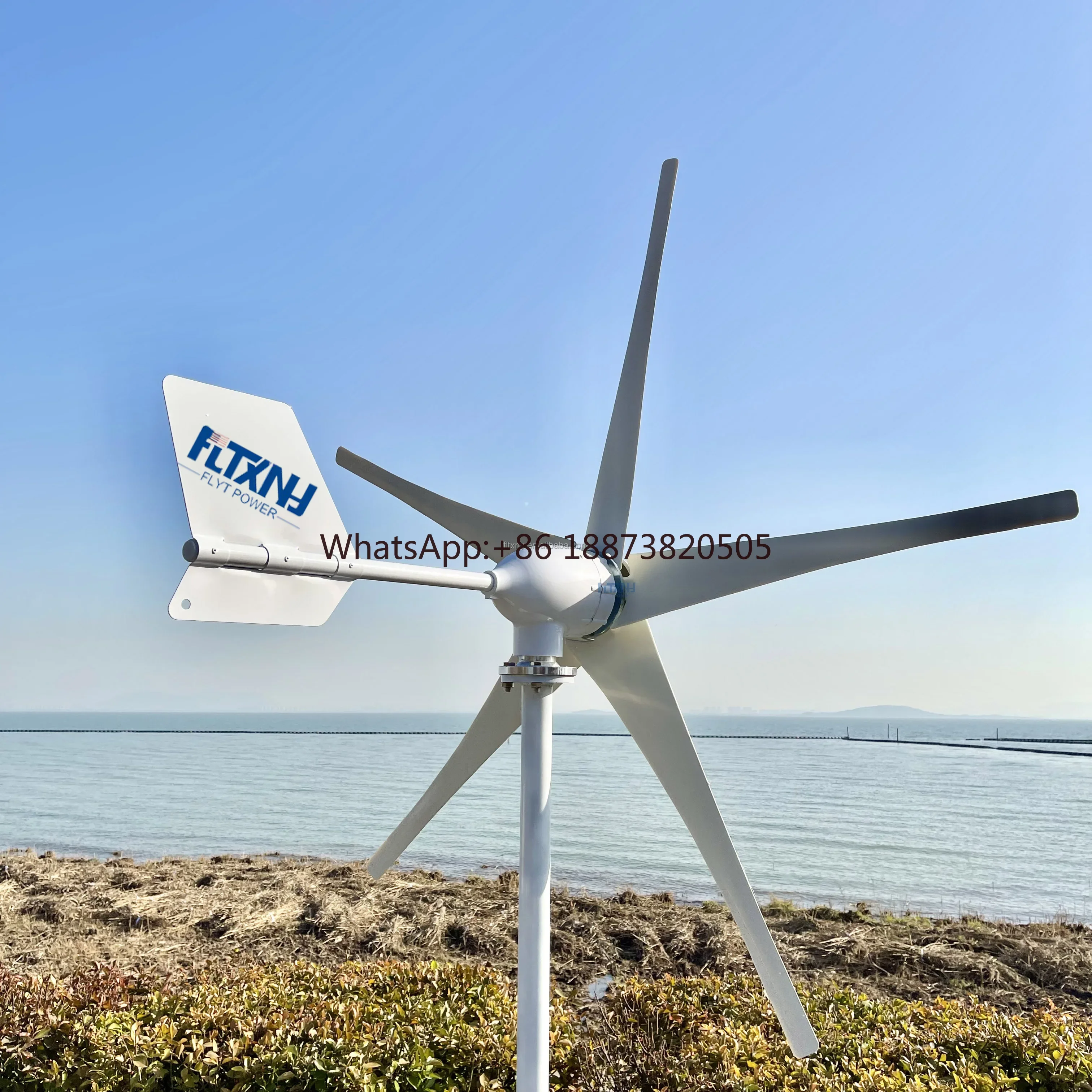 China Factory 1kw 2kw 3kw 4kw 5kw 10kw 30kw Horizontal Axis Wind Turbine Generator  Wind mill With Mppt Controller For Home