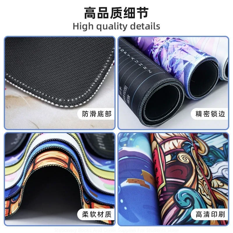 1PC Abstract Corrugated Mouse Pad Large Desk Pad Abstract Fluid Art Design Game Keyboard Pad 60*30*0.2cm