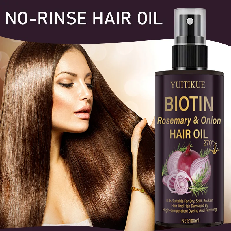 Heat Protectant Spray - YUITIKUE Biotin Rosmarin Zwiebel Haaröl 270