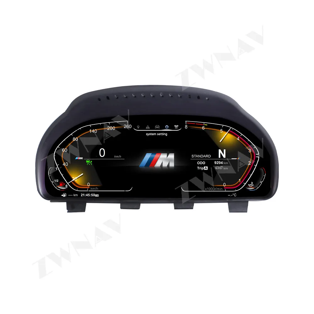 

ZWNAV 12.3" LCD Digital Cluster For 5 Series GT-F07 2009-2016 5 Series F10F11F18 2010-2017 Car Dashboard Instrument Panel