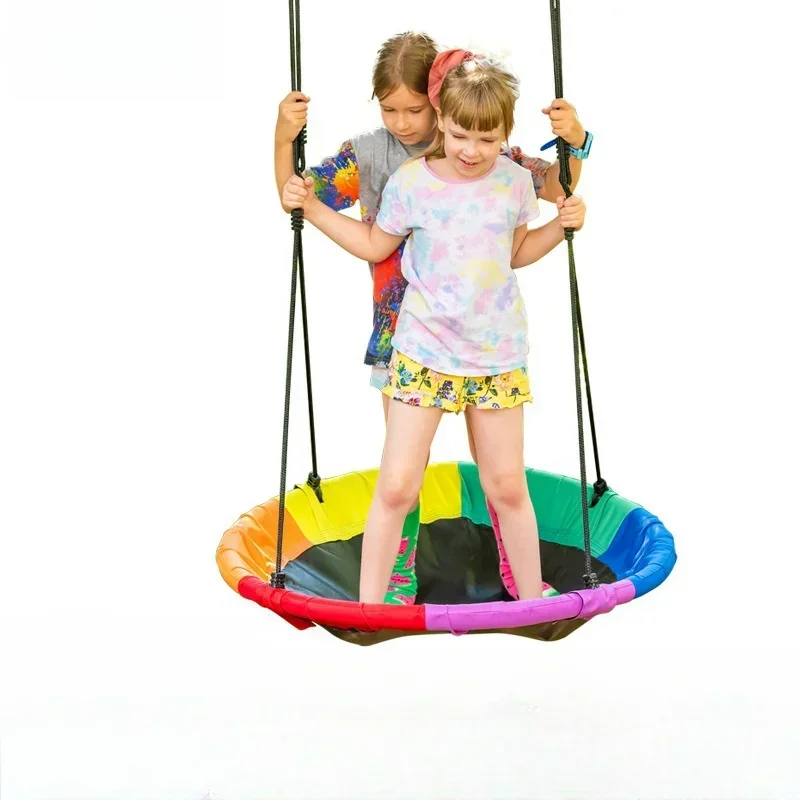 لأرجوحة الحديقة أرجوحة معلقة داخلية للأطفال كرسي هزاز معلق قماش أكسفورد قوي ومقاوم للاهتراء #4