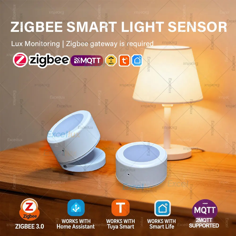 Zigbee Smart Luminance Sensor Light Detection Illumination Brightness Detector Home Automation With Smart Life Tuya Z2M Linkage