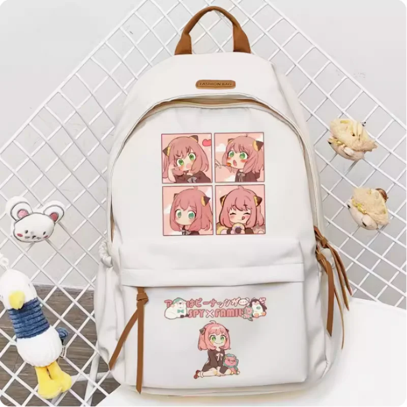 Anime Cosplay Student and Teenage Gift Backpack, Spy Family, Anya Forger School Bag, High Capacity Initiated, B764