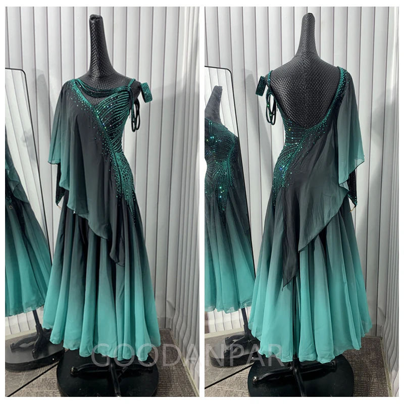 GOODANPAR Ballroom Dance Competition Dresses Dance Costumes Waltz Dress For Dancing Clothes Dance Wear Dress American smooth