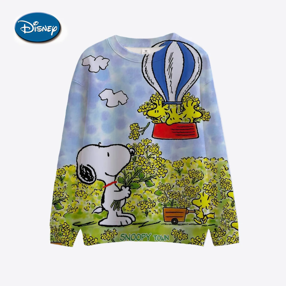 Women Sweatshirt Snoopy cartoon print Hoodie Korean Casual Streetwear Crewneck Loose Pullover Female Clothes