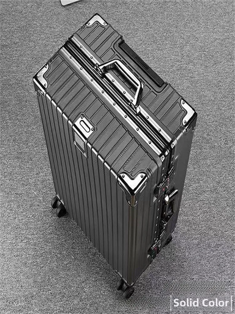 

Large Capaci Aluminum Frame Lage Suitcase Travel Bag Universal Wheel Student Password Box Men's Women's Carry-On Bag