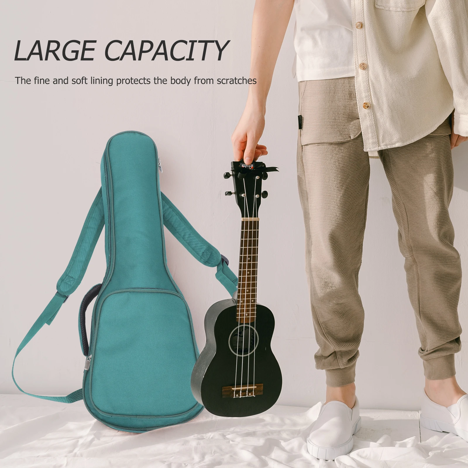 

Filling Cotton Ukulele Bag Beginners Oxford Cloth Guitar Case Acoustic Hard