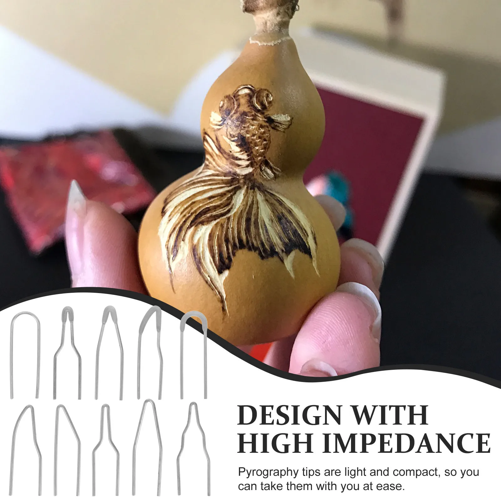 

10Pcs Electric Soldering Pen Tips High Impedance Pyrography Wire Nib Quick Heating Wood Burning Tool DIY Projects