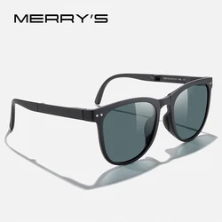 MERRYS DESIGN Polarized Foldable Sunglasses for Women Men UV Protection Trendy Folding Ultralight TR90 Frame with Case S6315