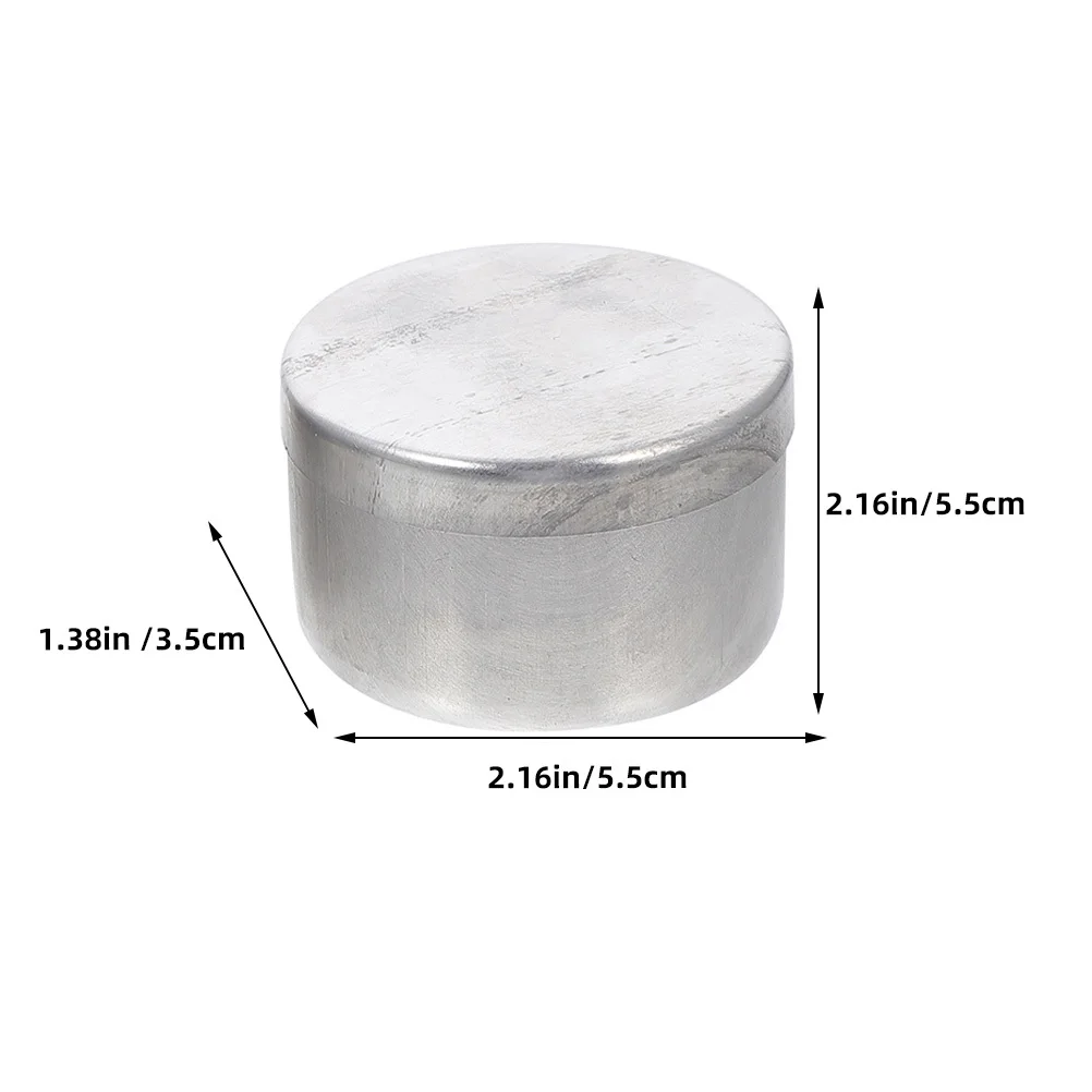 2 قطعة الألومنيوم جولة معدن وزن الجرار التربة تخزين الحاويات مختبر عينة أصحاب التربة وزن أصحاب صندوق مستدير