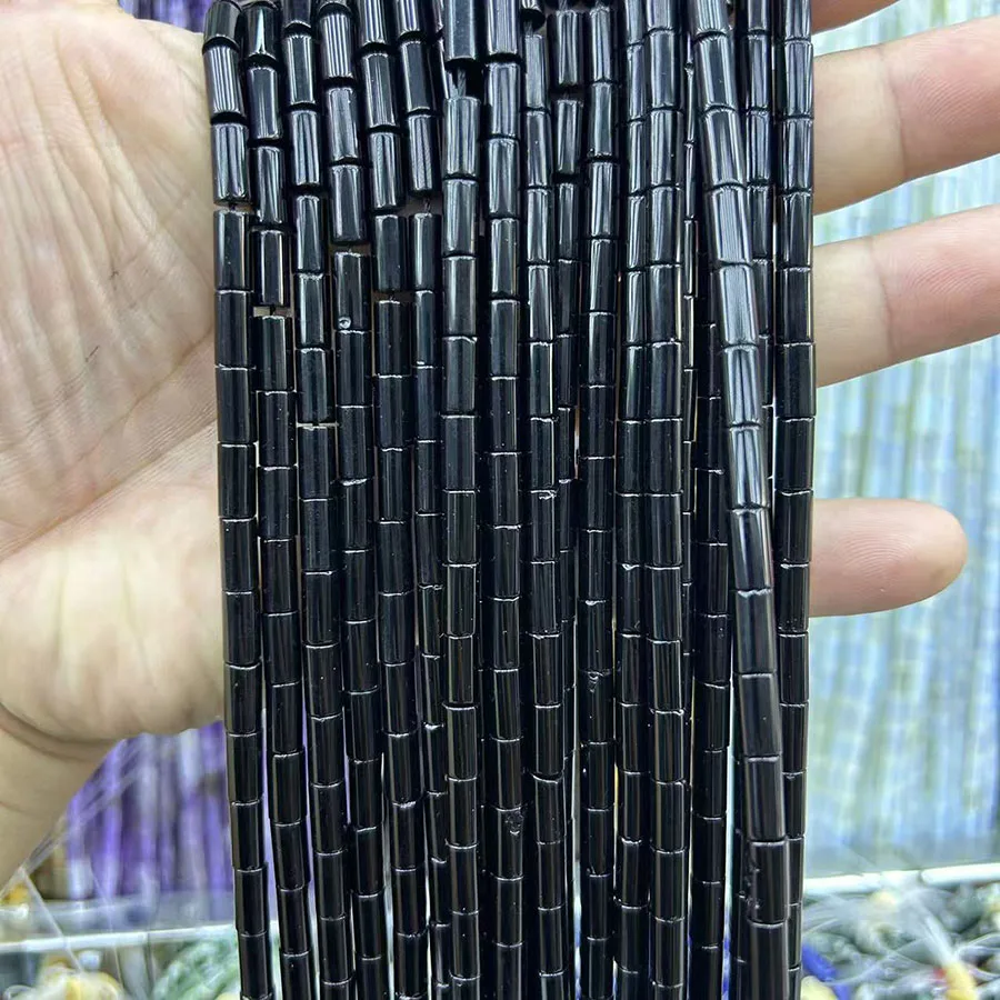 Noter Natural Stone Cylindrical Strip Beads For Jewelry Making Loose 4×13mm Grade A Beads DIY Bracelet Necklace Anklet Wholesale