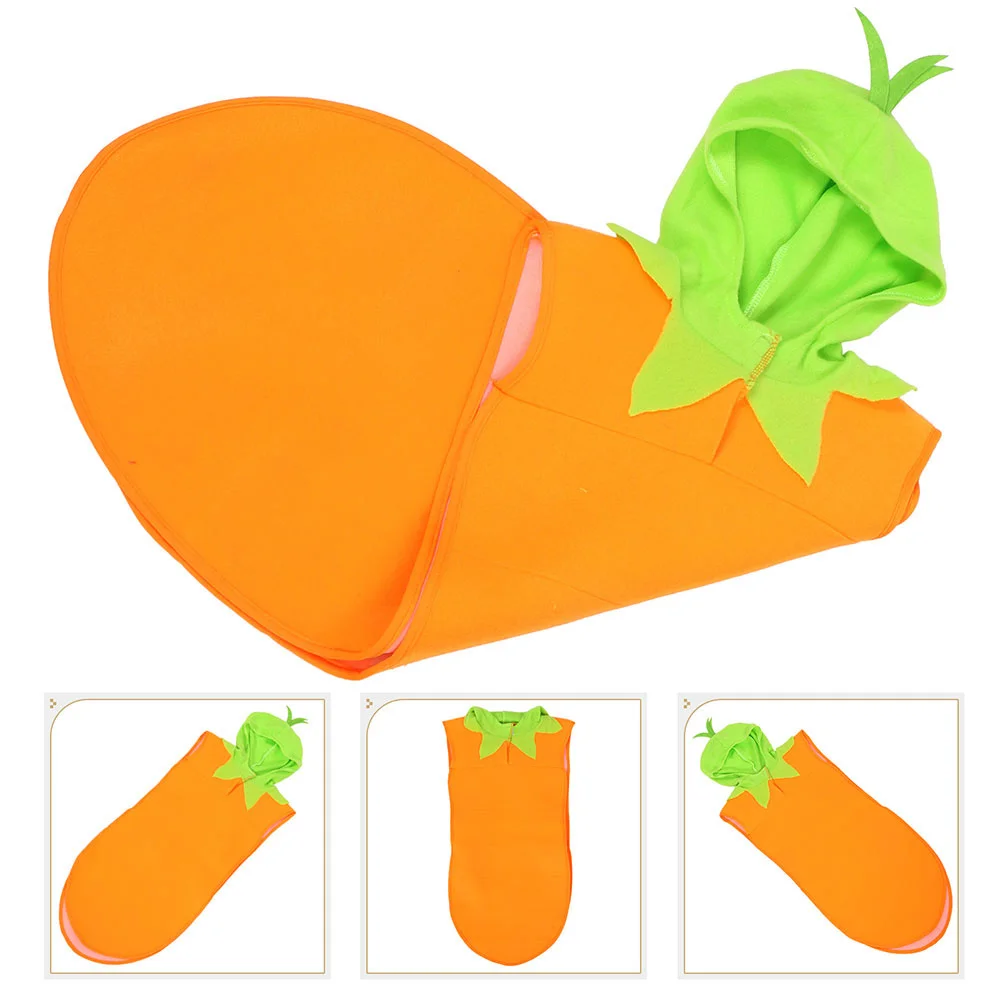 

Carrot Cosplay For Kids Vegetable Theme Dress-Up Outfit Halloween Carnival Party Costume Cosplay Clothes Kids Carrot