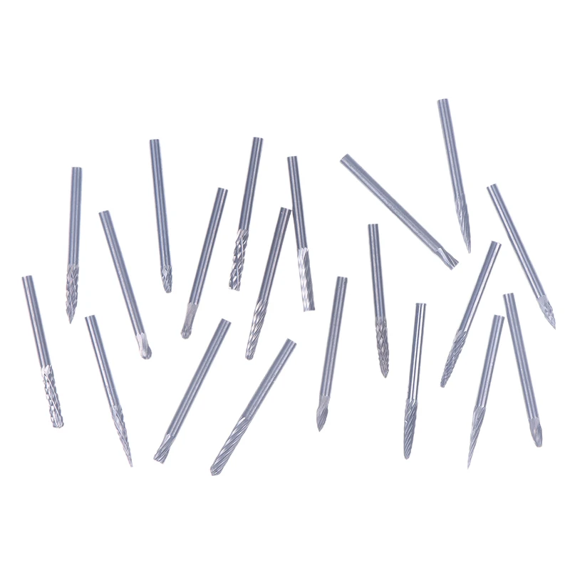 Tungsten Carbide Rotary File Hard Alloy Rotary Bur Drill Bit 3mm Shank Engraving Cutter Grinding Head For Metal And Plastic