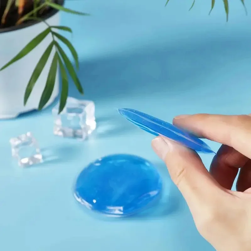 Round PVC Gel Ice Pouch Designed for Eye Mask Skincare Care Reusable Dual Hot-cold Compress Relieves Swollen Eye Skin Elastic