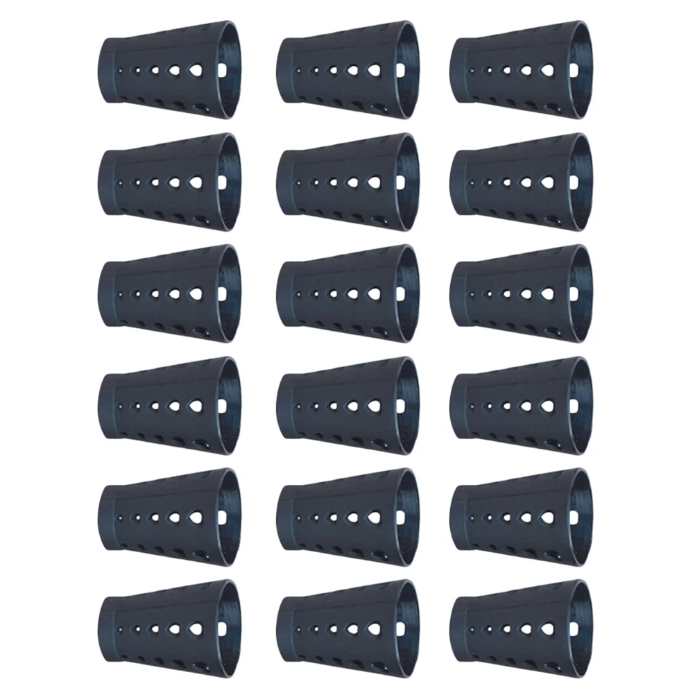 

30 PCS Moxibustion Protective Cover Sleeve Safety Mask 3X3X2CM Protectors for Moxa-wool Anti-Ash Black