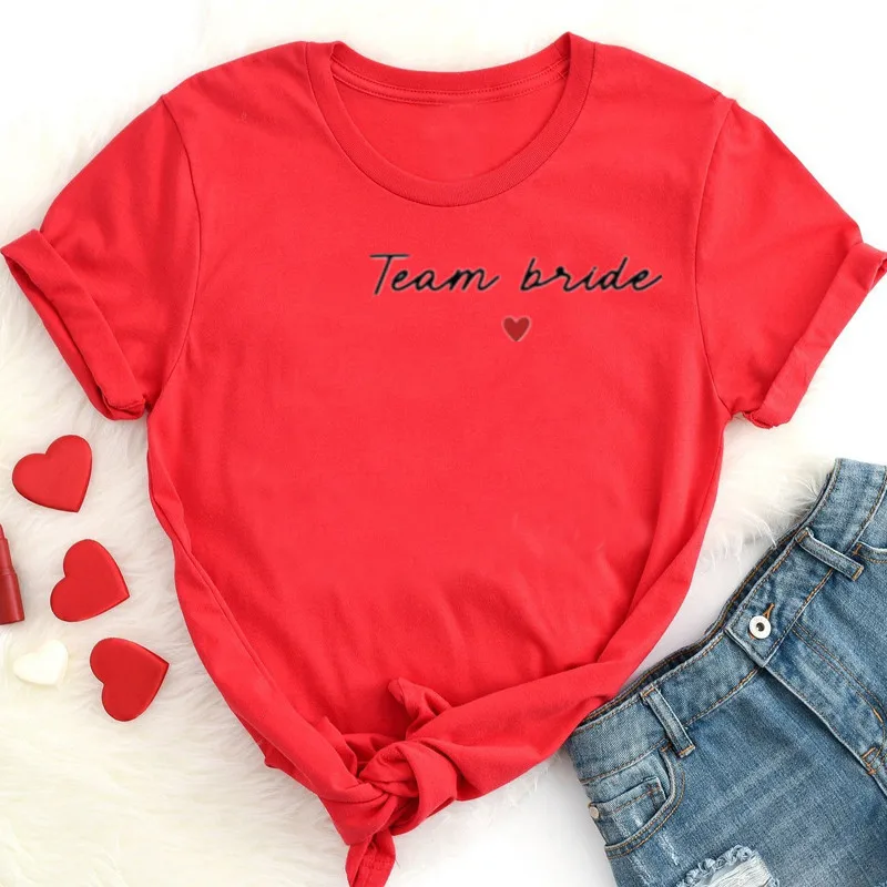Bachelorette party customizable t-shirt  Witness party  Personalized party of the bride  Bride 100% cotton Short Sleeve Top Tees