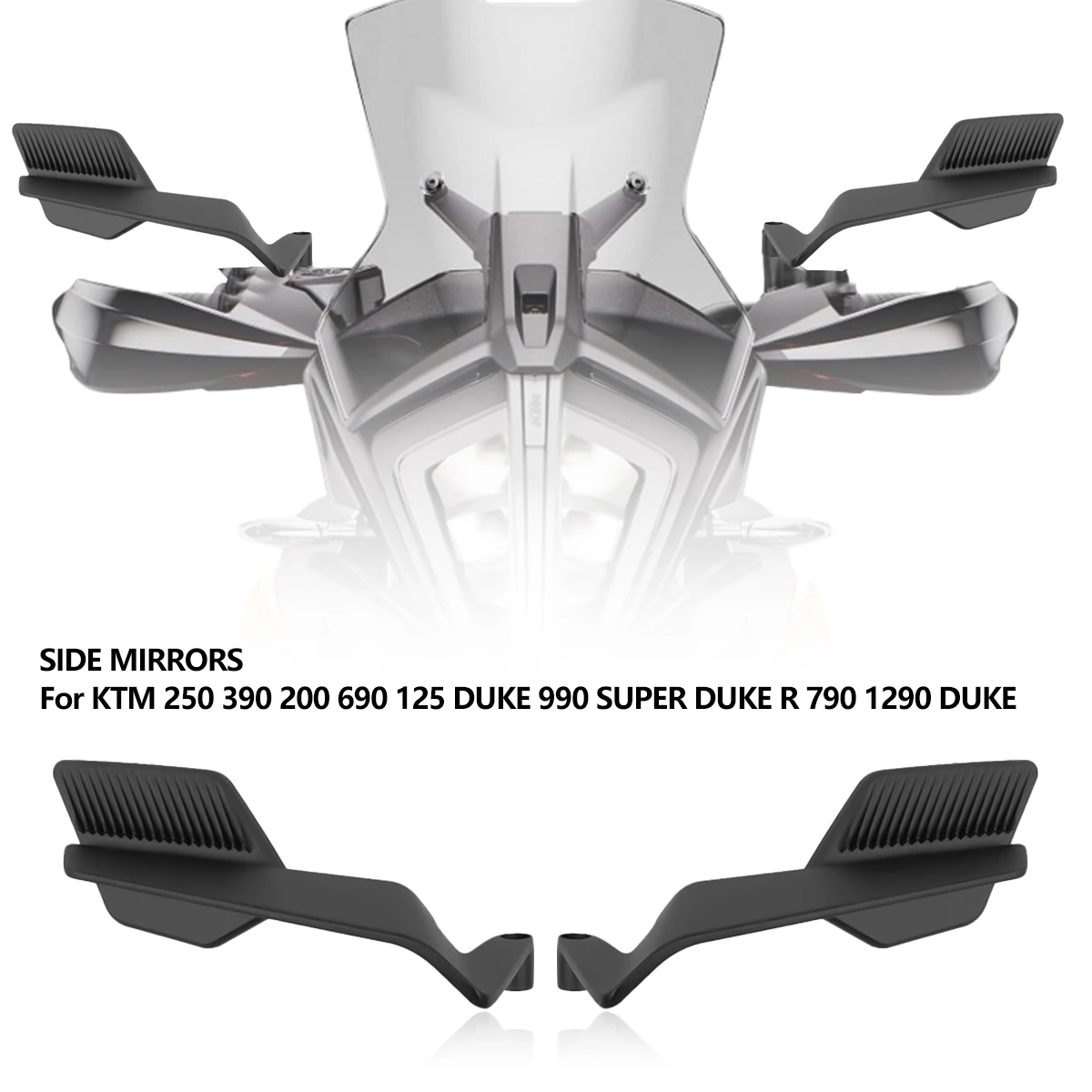 Motorcycle Mirrors Stealth Winglets Mirror To Rotate Adjustable Mirrors For YAMAHA MT 03 07 09 R1R3R7 XMAX KTM BMW Accessories image 3