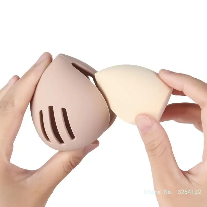 Silicone Makeup Sponges Case Makeup Sponges Holder Makeup Puff Holder Reusable Beauty Blenders Holder for Daily Travel