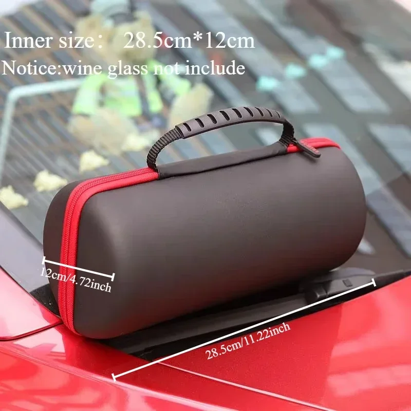 

WiNM590 RIEDEL Black Tie Portable Bag Burgundy Glass, Bordeaux Wine Glass Storage Bag