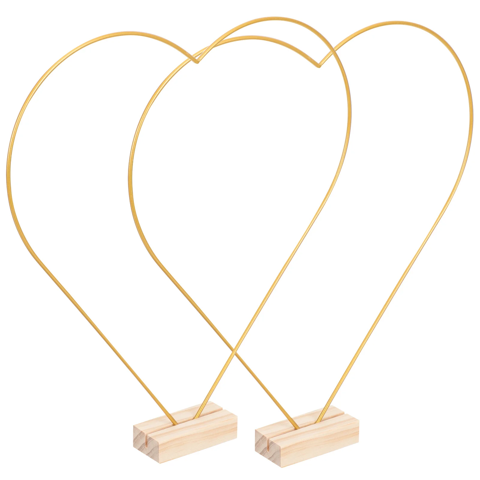 

1Set Heart Shaped Metal Wreath Hoop Multi-Function DIY Crafts Wood Support Floral Hoop Dream Catcher Table Decor