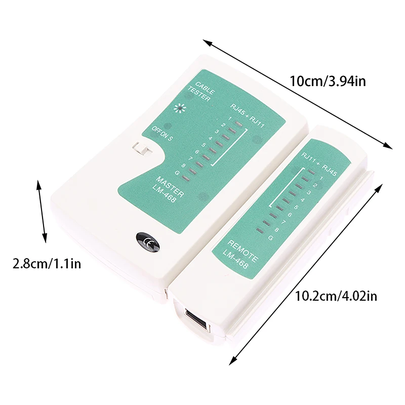Probador de Cable de red RJ45 RJ11, herramienta de prueba de Cable LAN Cat5 Cat6 UTP, Detector de línea de Cable telefónico, herramienta de seguimiento