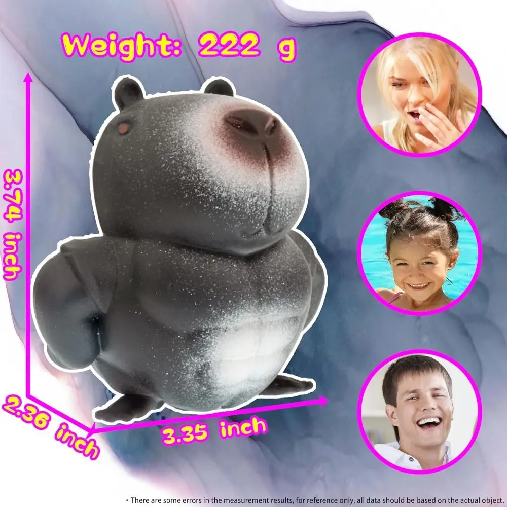 Nouveau soulagement du Stress Capybara presser jouets animaux Squishy Capybara Fidget jouets extensible Capybara jouets soulagement du stress pour cadeau