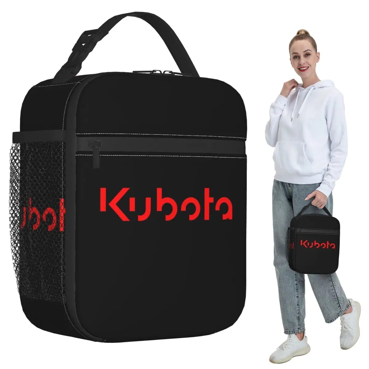 

Kubota (Red Vesion) Insulated Lunch Bag for Kids School Cooler Thermal Food Box Tote Leakproof Lunch Boxes Container