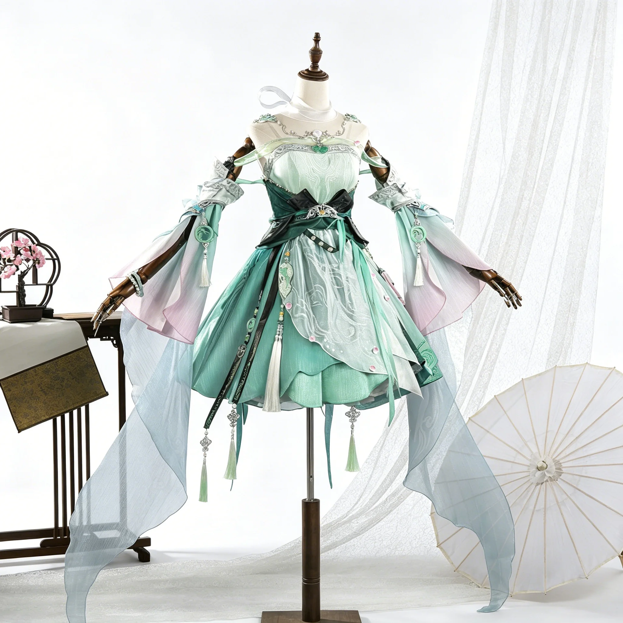 

Zhuoxin Qin Luo Changge Lolitas Jian Wang 3 Games Cosplay Costumes Full Set for Women Halloween Comic Con Role Play