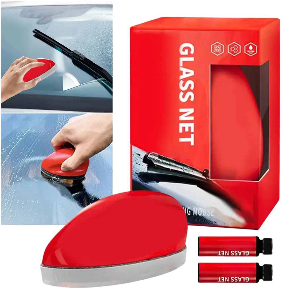 Car Glass Oil Film Remover Glass Polishing Compound Windshield Cleaner  Car Glass Polishing Clear Window Auto Cleaning Detailing