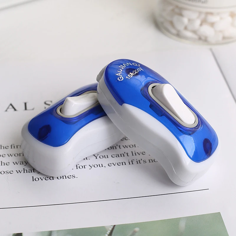 Bedside Switch Button Wiring Switch Blue Hand Pinch Bedside Electric Button Switch Bedside Lamp Control Switch