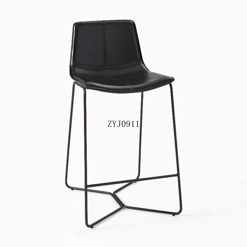 

Nordic minimalist bar chair Modern minimalist tall cafe casual bar chair