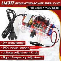 DIY Kit PCB Board Electronic kits LM317 Adjustable Regulated Voltage 110V 220V to 1.25V-12.5V Step-down Power Supply Module