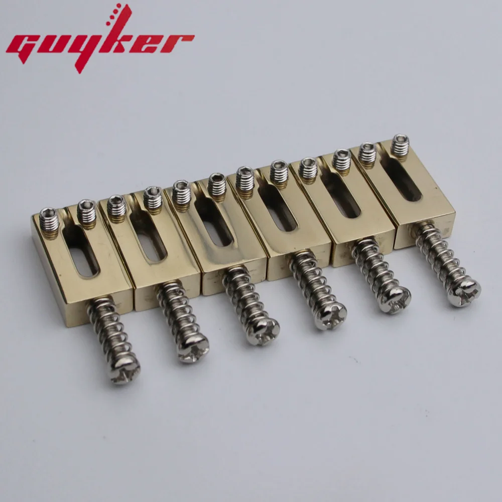 New 10.5MM Brass Modern Guitar Tremolo Bridge Saddles For ST Electric Guitar