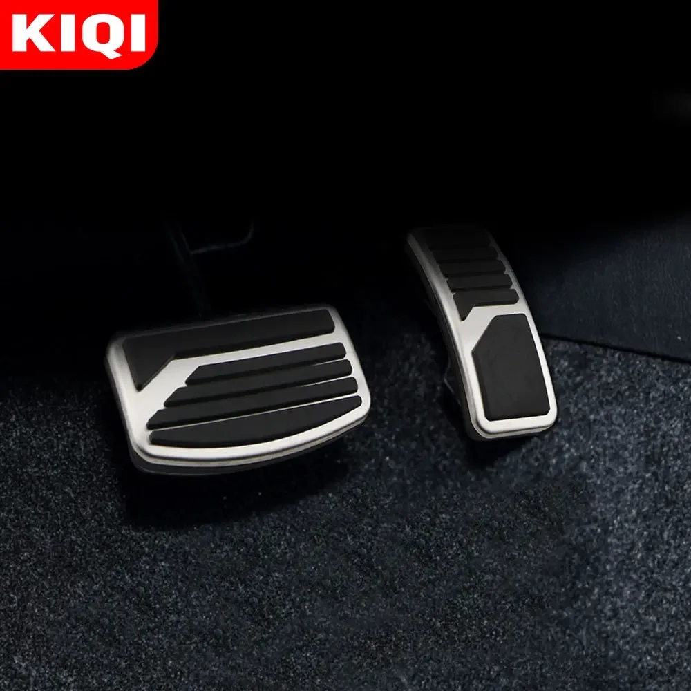 KIQI AT MT Car Pedal Pad Pedals Protection Cover Fit for Mitsubishi ASX Outlander Lancer EX Eclipse Cross Pajero Accessories