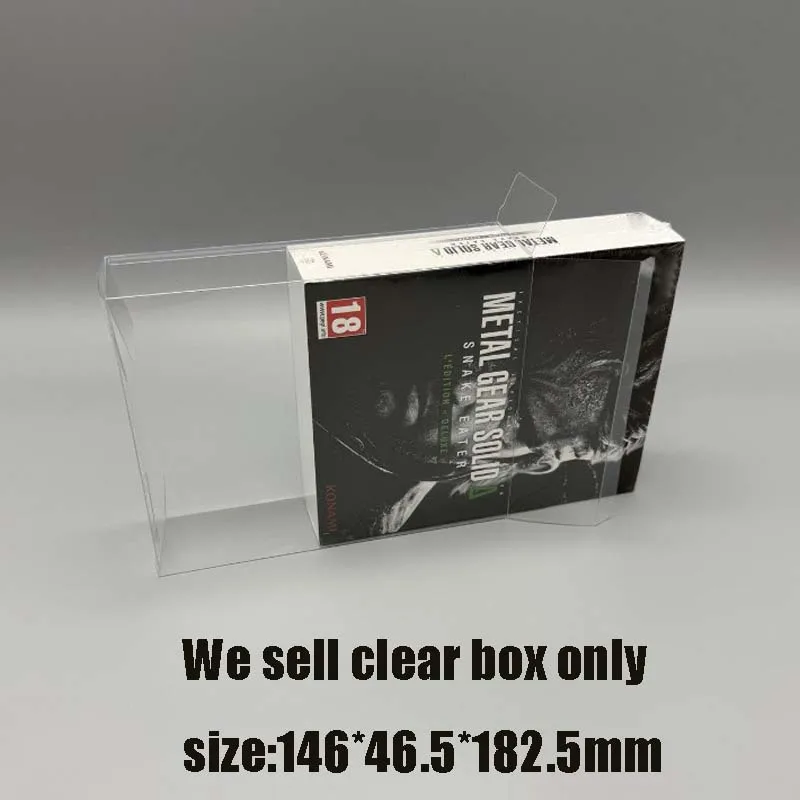 For PS5 Metal Gear Solid 3 Snake Eater Deluxe Edition Transparent Collection Protective & Dust-proof Case